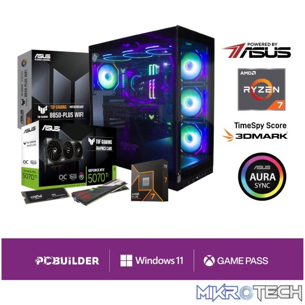 PCBuilder Ryzen 7 9700X VALOUR Windows 11 Gaming PC PCBuilder Ryzen 7 9700X VALOUR Windows 11 Gaming PC