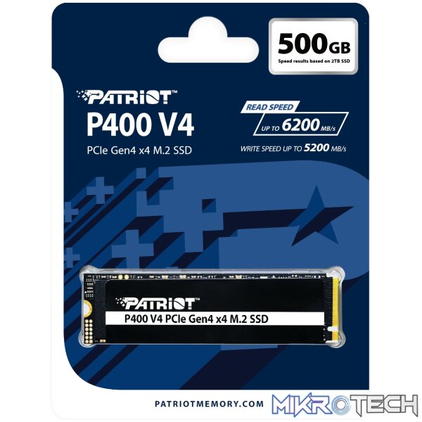 Patriot P400 Lite 500GB M.2 PCIe NVMe SSD - Image 5