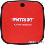 Patriot PDP31 500GB Type-C Portable SSD - Red / Black - Image 2