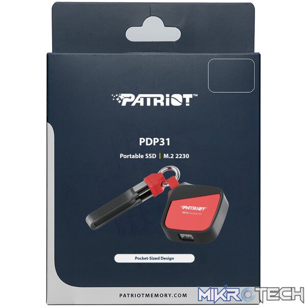 Patriot PDP31 500GB Type-C Portable SSD - Red / Black - Image 5