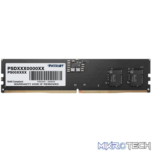 Patriot Signature Line 16GB 4800MHz DDR5 UDIMM Desktop Memory Patriot Signature Line 16GB 4800MHz DDR5 UDIMM Desktop Memory