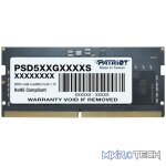 Patriot Signature Line DDR5 8GB 4800MHz Single Rank SODIMM Notebook Memory