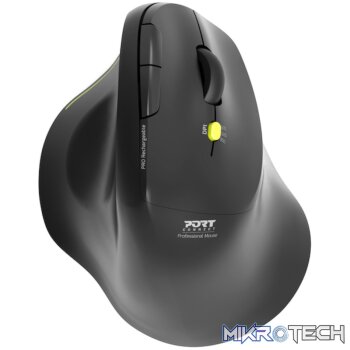 Port Connect 2.4GHz Wireless ERGO SOFT Bluetooth Rechargeable Mouse