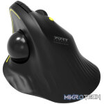 Port Connect Bluetooth + Wireless Rechargeable Ergonomic Trackball Mouse - Image 2