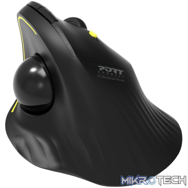 Port Connect Bluetooth + Wireless Rechargeable Ergonomic Trackball Mouse - Image 2