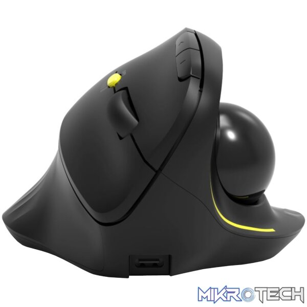 Port Connect Bluetooth + Wireless Rechargeable Ergonomic Trackball Mouse - Image 3