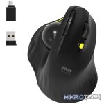 Port Connect Bluetooth + Wireless Rechargeable Ergonomic Trackball Mouse - Image 5