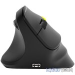 Port Connect Ergo Shape Rechargeable Wireless Mouse - Image 4