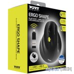 Port Connect Ergo Shape Rechargeable Wireless Mouse - Image 7