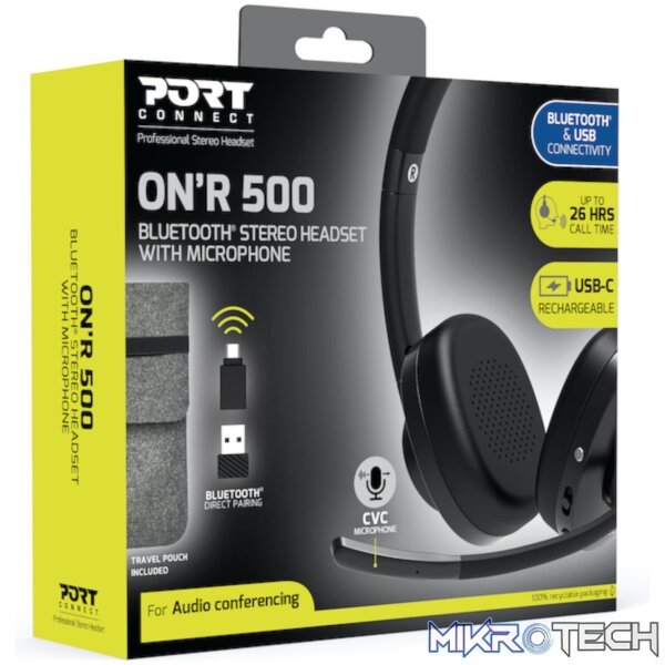 Port Connect ON’R 500 Bluetooth® Stereo Headset - Image 6