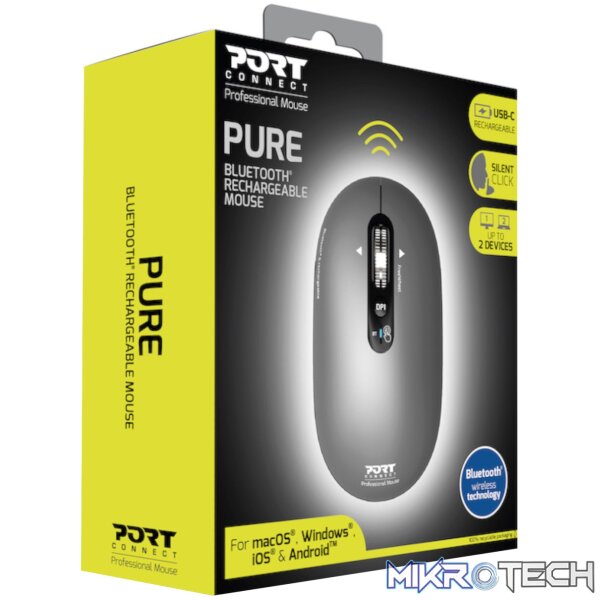 Port Connect PURE Bluetooth Rechargeable Mouse - Image 6