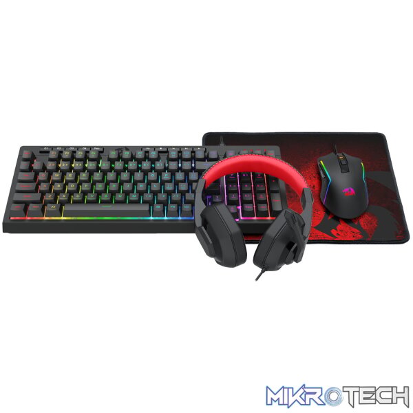 Redragon 4-in-1 Keyboard | Mouse | Mousepad | Headset Gaming Combo - Image 3