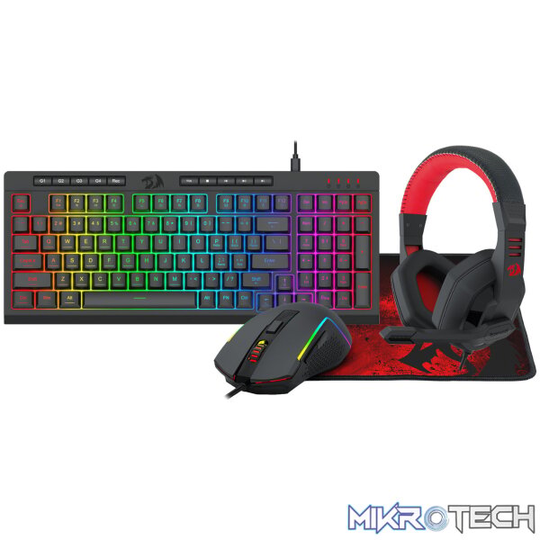 Redragon 4-in-1 Keyboard | Mouse | Mousepad | Headset Gaming Combo Redragon 4-in-1 Keyboard | Mouse | Mousepad | Headset Gaming Combo