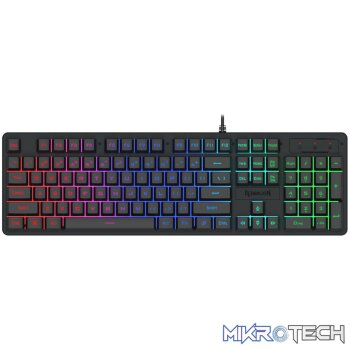 Redragon K521 Upgrade Rainbow LED 104-Key Membrane Gaming Keyboard