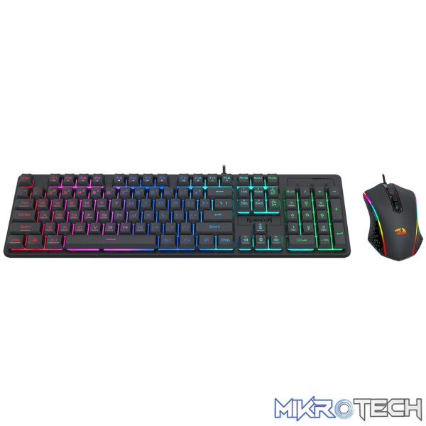 Redragon S107 RGB Gaming Essentials Wired Gaming Keyboard and Mouse Bundle - Image 2