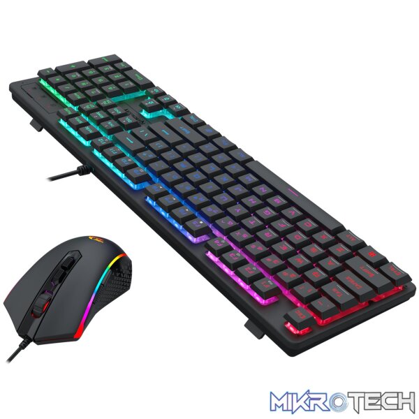 Redragon S107 RGB Gaming Essentials Wired Gaming Keyboard and Mouse Bundle - Image 4