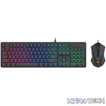 Redragon S107 RGB Gaming Essentials Wired Gaming Keyboard and Mouse Bundle