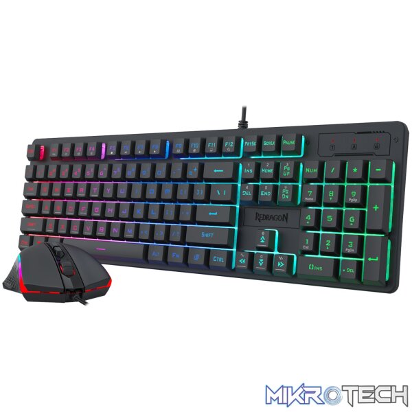 Redragon S107 RGB Gaming Essentials Wired Gaming Keyboard and Mouse Bundle - Image 6