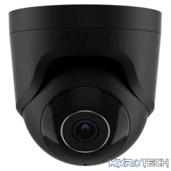 AJAX Security - 5MP IP Black Turret Camera with a 2.8 mm Wide-view Lens | AJAX-TURRET-5MP-28-B