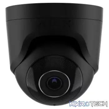 AJAX Security - 8MP IP Black Turret Camera with a 2.8 mm Wide-view Lens | AJAX-TURRET-8MP-28-B