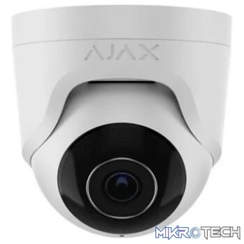 AJAX Security - 8MP IP White Turret Camera with a 4.00 mm focused Lens | AJAX-TURRET-8MP-4-W