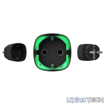 AJAX Security - Automation - Black Wireless Smart Plug with Energy Consumption Monitoring | AJAX-AD-SP-B