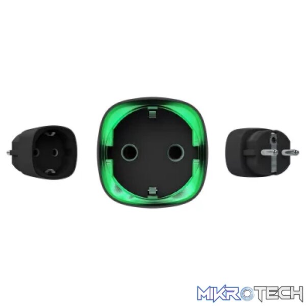 AJAX Security - Automation - Black Wireless Smart Plug with Energy Consumption Monitoring | AJAX-AD-SP-B AJAX Security - Automation - Black Wireless Smart Plug with Energy Consumption Monitoring | AJAX-AD-SP-B