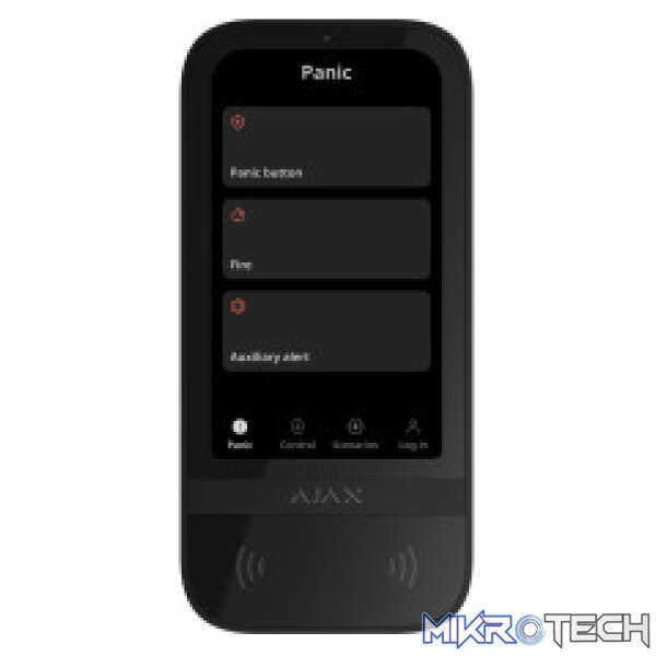 AJAX Security - Black Wireless Keypad Touch Screen | AJAX-KP-TS-B - Image 3