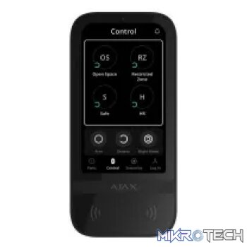 AJAX Security - Black Wireless Keypad Touch Screen | AJAX-KP-TS-B