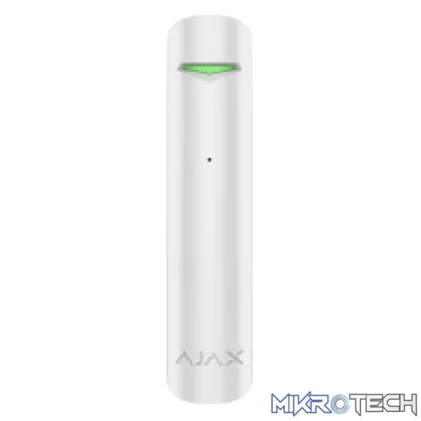 AJAX Security - GlassProtect Jeweller - White Wireless Indoor Glass Break Detector | AJAX-GP-INDR-W AJAX Security - GlassProtect Jeweller - White Wireless Indoor Glass Break Detector | AJAX-GP-INDR-W