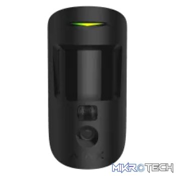 AJAX Security - MotionCam Jeweller - Black Wireless Indoor Motion Detector with Photo Camera | AJAX-MC-INDR-B