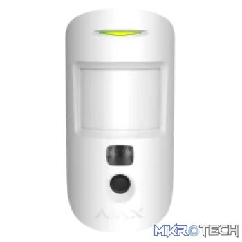 AJAX Security - MotionCam Jeweller - White Wireless Indoor Motion Detector with Photo Camera | AJAX-MC-INDR-W