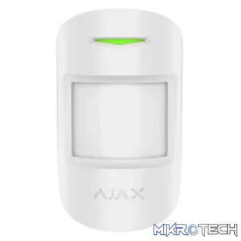 AJAX Security - MotionProtect Plus - White Wireless Pet Immune Indoor Motion Detector + Thermal Filter Tech | AJAX-MP-PLUS-INDR-