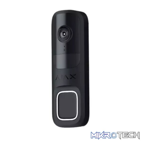 AJAX Security Outdoor Black 4MP WiFi Video Doorbell with PIR & AI | AJAX-DB-B - Image 2