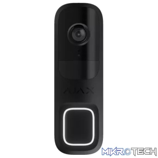 AJAX Security Outdoor Black 4MP WiFi Video Doorbell with PIR & AI | AJAX-DB-B AJAX Security Outdoor Black 4MP WiFi Video Doorbell with PIR & AI | AJAX-DB-B