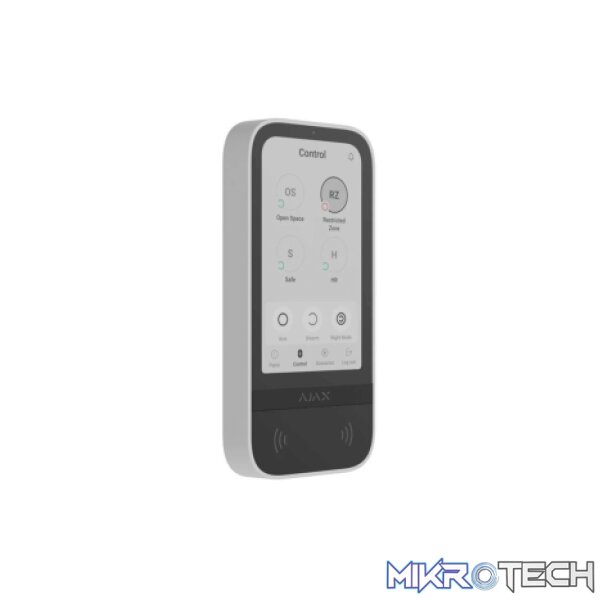 AJAX Security - White Wireless Keypad Touch Screen | AJAX-KP-TS-W - Image 2