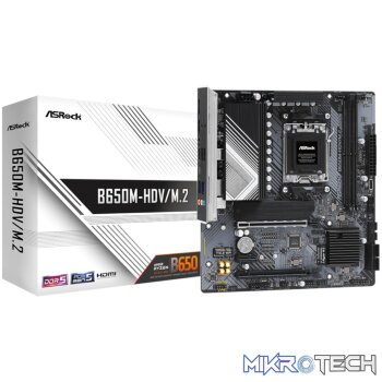 ASRock B650M-HDV/M.2 AM5 Micro-ATX Motherboard