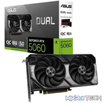 ASUS Dual GeForce RTX 5060 OC Edition 8GB GDDR7 Graphics Card