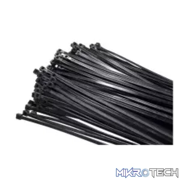 Acconet 100 Pack Black 370x4.8mm Cable Tie | AC-CT-370x48-B Acconet 100 Pack Black 370x4.8mm Cable Tie | AC-CT-370x48-B