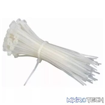 Acconet 100 Pack White 370x4.8mm Cable Tie | AC-CT-370x48-W