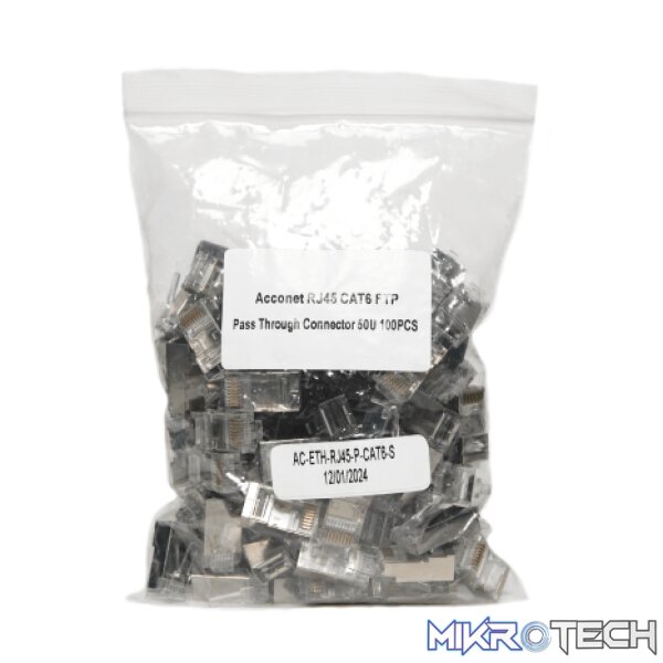 Acconet Shielded Pass-Through CAT6e Connectors - Image 4