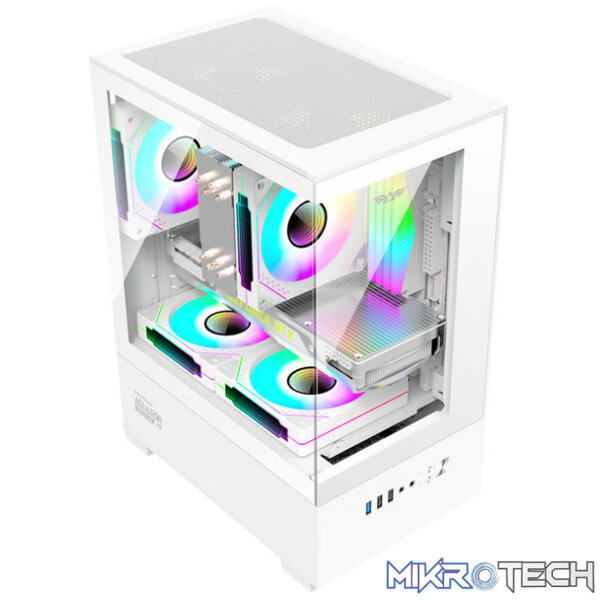 Armaggeddon Aquaron Duplex One RGB MicroATX Gaming Case - Image 4
