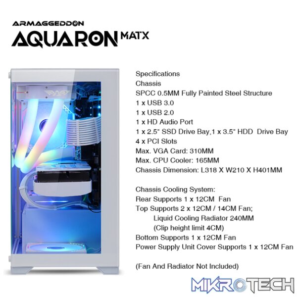 Armaggeddon Aquaron MicroATX Gaming Case - Image 11