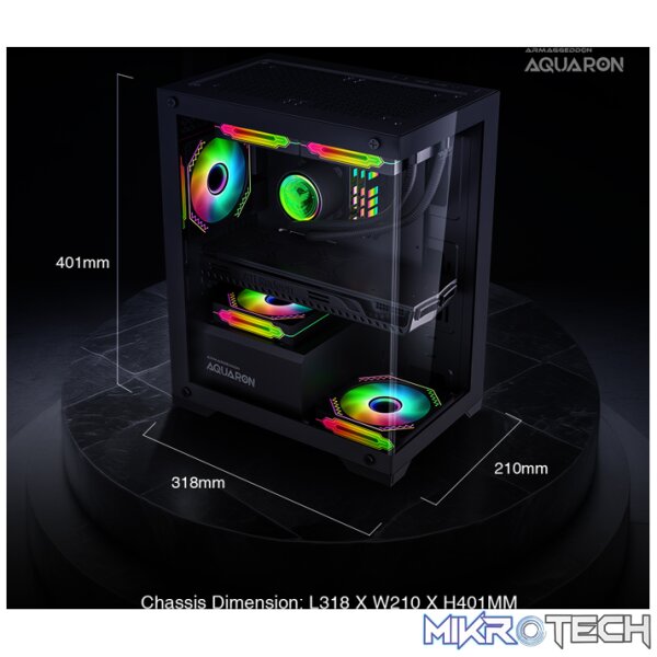 Armaggeddon Aquaron MicroATX Gaming Case - Image 7