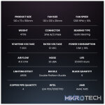 Armaggeddon Blizzard 2 ARGB CPU Cooler - Black - Image 3