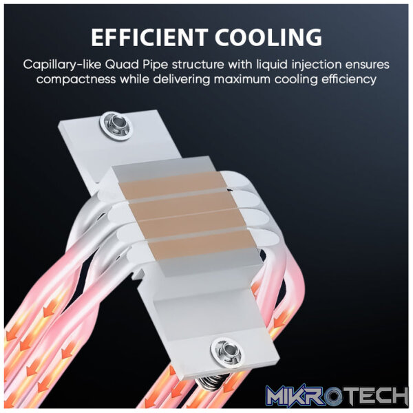 Armaggeddon Blizzard 2 ARGB CPU Cooler - Black - Image 7