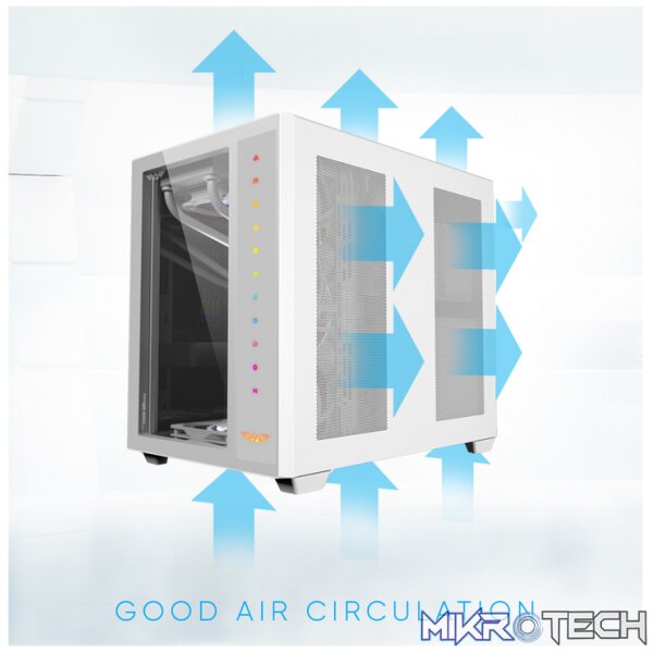 Armaggeddon Tessaraxx Core 12 Air E-ATX Gaming Case - Black - Image 6