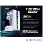 Armaggeddon Tritron Pro 300 ATX Gaming Case with 3x ARGB Fans - Black - Image 12