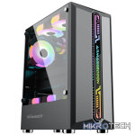 Armaggeddon Tritron Pro 300 ATX Gaming Case with 3x ARGB Fans - Black