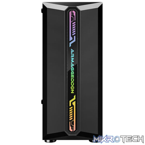 Armaggeddon Tritron Pro 300 ATX Gaming Case with 3x ARGB Fans - Black - Image 3